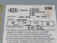 2014-2015 Kia Cadenza Radio AM FM Cd Player Receiver Replacement P/N:96560-3R105 Fits Fits 2014 2015 OEM Used Auto Parts - O