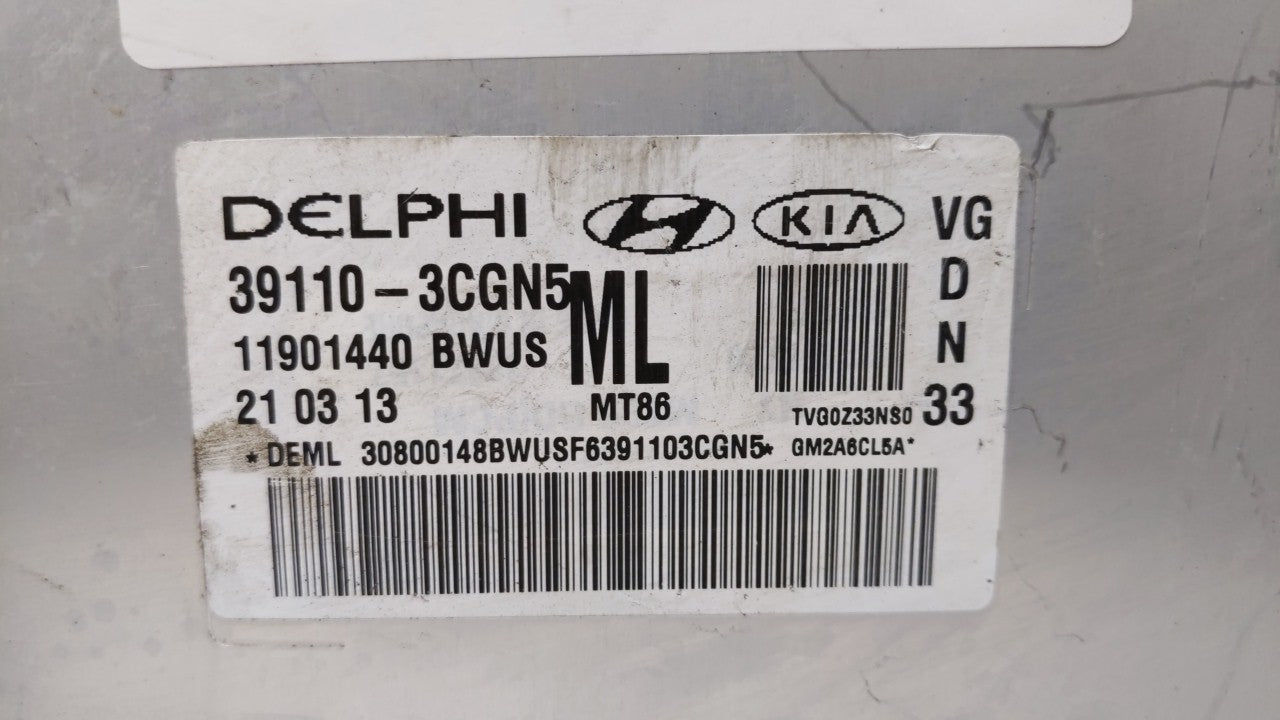 2014-2016 Kia Cadenza PCM Engine Control Computer ECU ECM PCU OEM P/N:39110-3CGN5 39110-3CGN8 Fits Fits 2014 2015 2016 OEM U