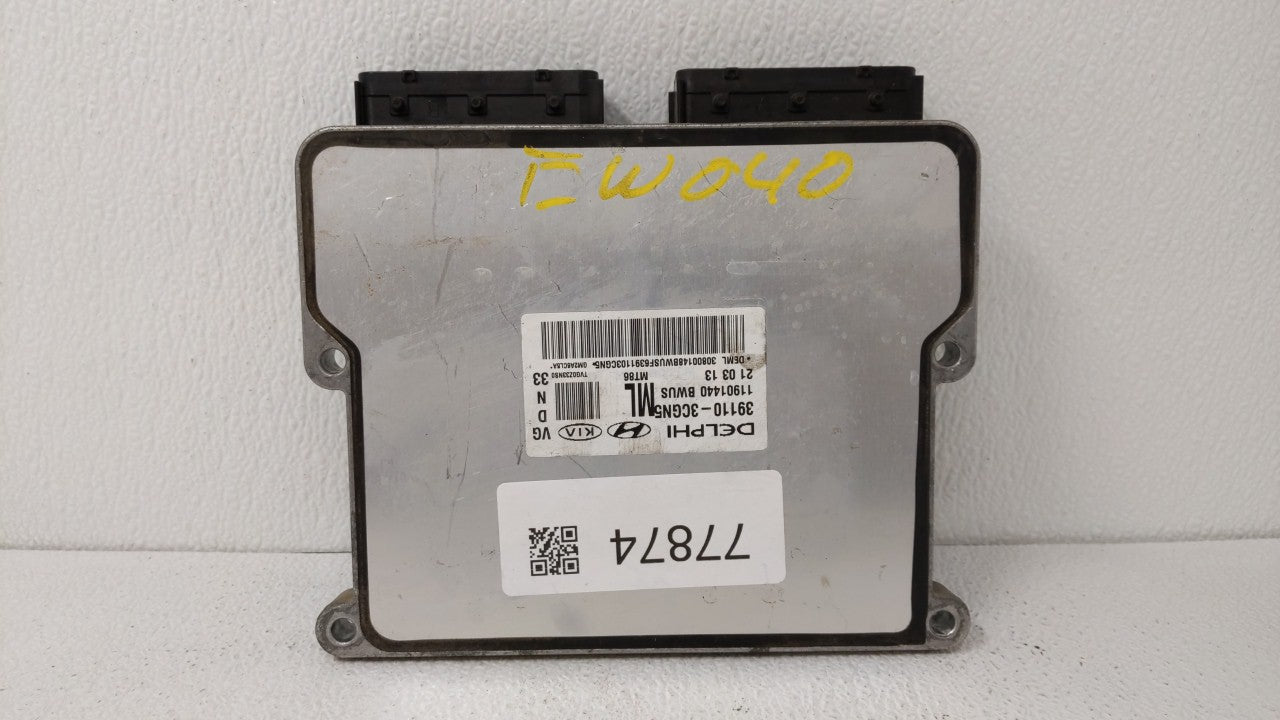 2014-2016 Kia Cadenza PCM Engine Control Computer ECU ECM PCU OEM P/N:39110-3CGN5 39110-3CGN8 Fits Fits 2014 2015 2016 OEM U
