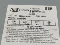 2014-2016 Kia Cadenza Radio AM FM Cd Player Receiver Replacement P/N:96560-3R105 Fits Fits 2014 2015 2016 OEM Used Auto Part
