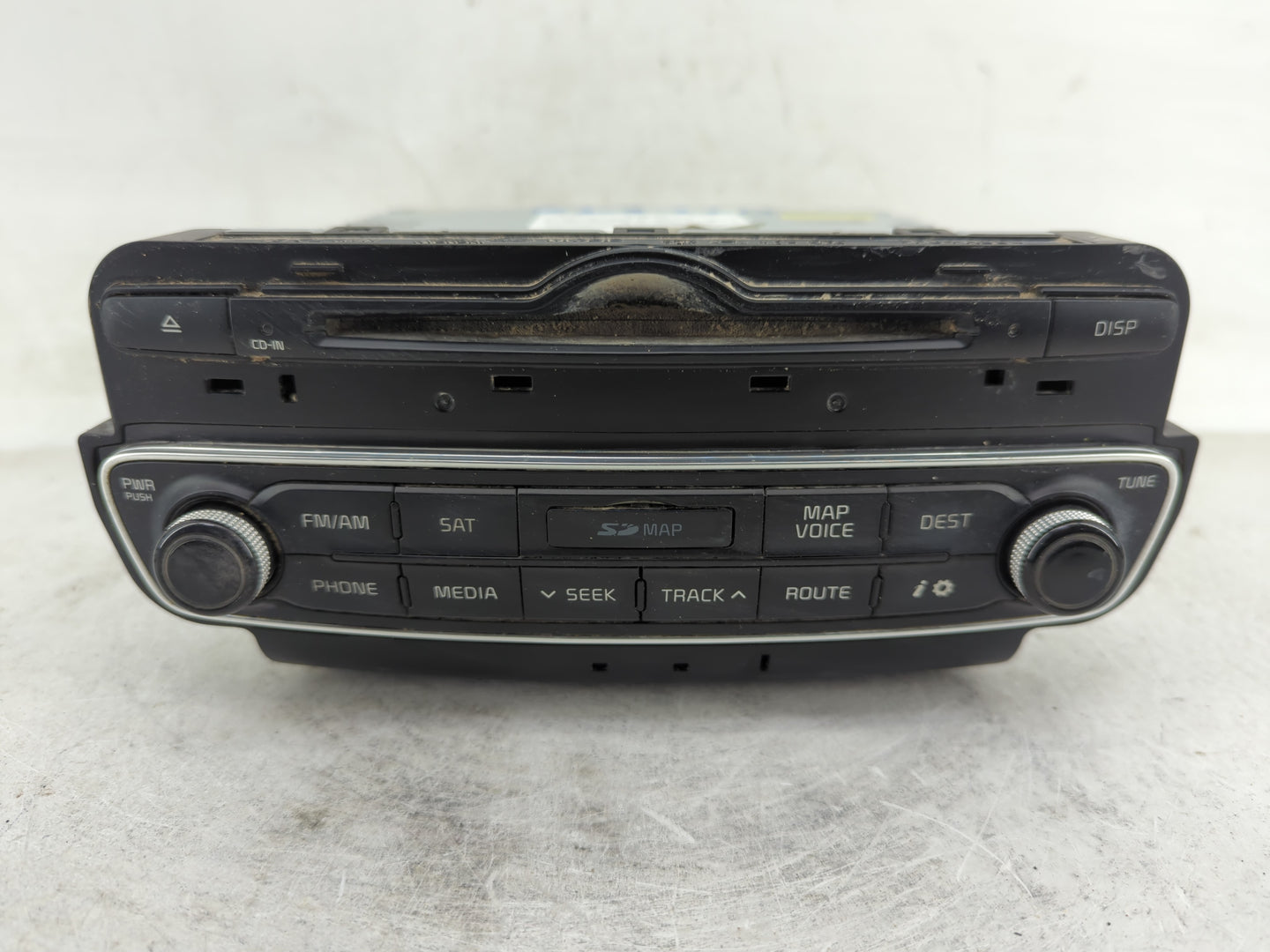 2014-2015 Kia Cadenza Radio AM FM Cd Player Receiver Replacement P/N:96560-3R105 Fits Fits 2014 2015 OEM Used Auto Parts - O
