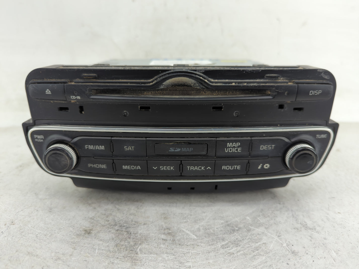 2014-2015 Kia Cadenza Radio AM FM Cd Player Receiver Replacement P/N:96560-3R105 Fits Fits 2014 2015 OEM Used Auto Parts - O