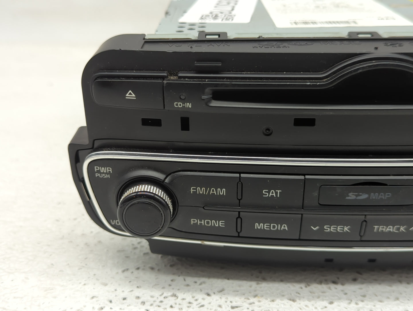 2014-2015 Kia Cadenza Radio AM FM Cd Player Receiver Replacement P/N:96560-3R107 Fits Fits 2014 2015 OEM Used Auto Parts - O