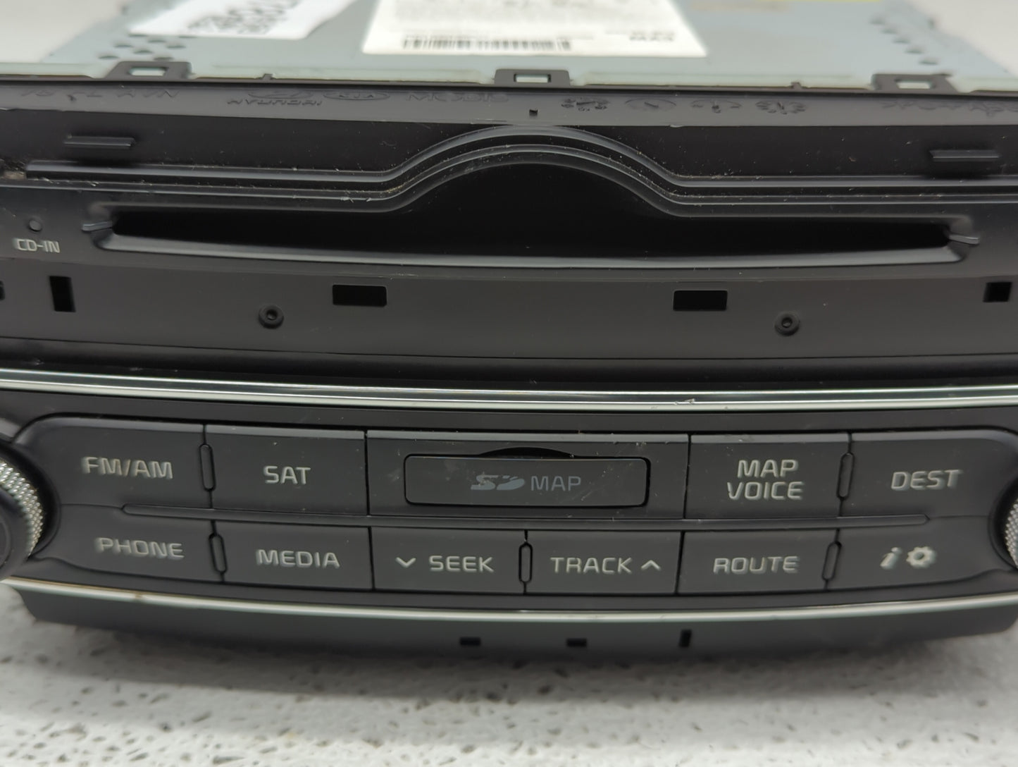 2014-2015 Kia Cadenza Radio AM FM Cd Player Receiver Replacement P/N:96560-3R107 Fits Fits 2014 2015 OEM Used Auto Parts - O