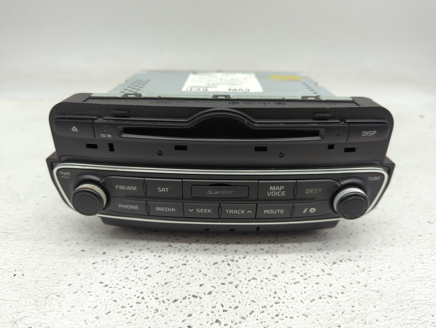 2014-2015 Kia Cadenza Radio AM FM Cd Player Receiver Replacement P/N:96560-3R105 Fits Fits 2014 2015 OEM Used Auto Parts - O