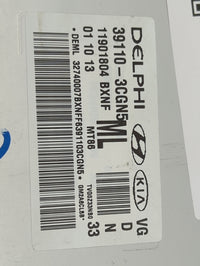 2014-2016 Kia Cadenza PCM Engine Control Computer ECU ECM PCU OEM P/N:39110-3CGN5 11901804, 28116222 Fits Fits 2014 2015 201