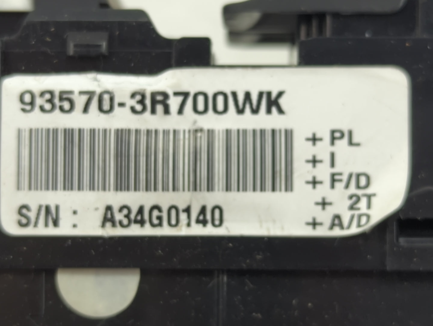 2014-2016 Kia Cadenza Master Power Window Switch Replacement Driver Side Left P/N:93570-3R700WK Fits Fits 2014 2015 2016 OEM