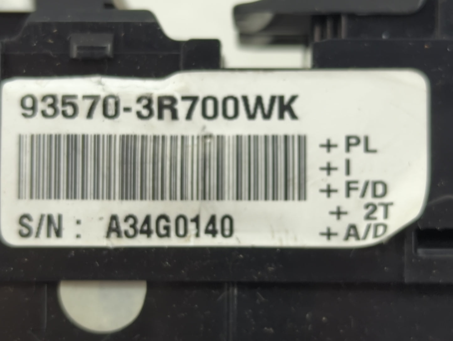 2014-2016 Kia Cadenza Master Power Window Switch Replacement Driver Side Left P/N:93570-3R700WK Fits Fits 2014 2015 2016 OEM