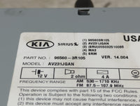2014-2015 Kia Cadenza Radio AM FM Cd Player Receiver Replacement P/N:965603R105 AV231JGAN Fits Fits 2014 2015 OEM Used Auto 