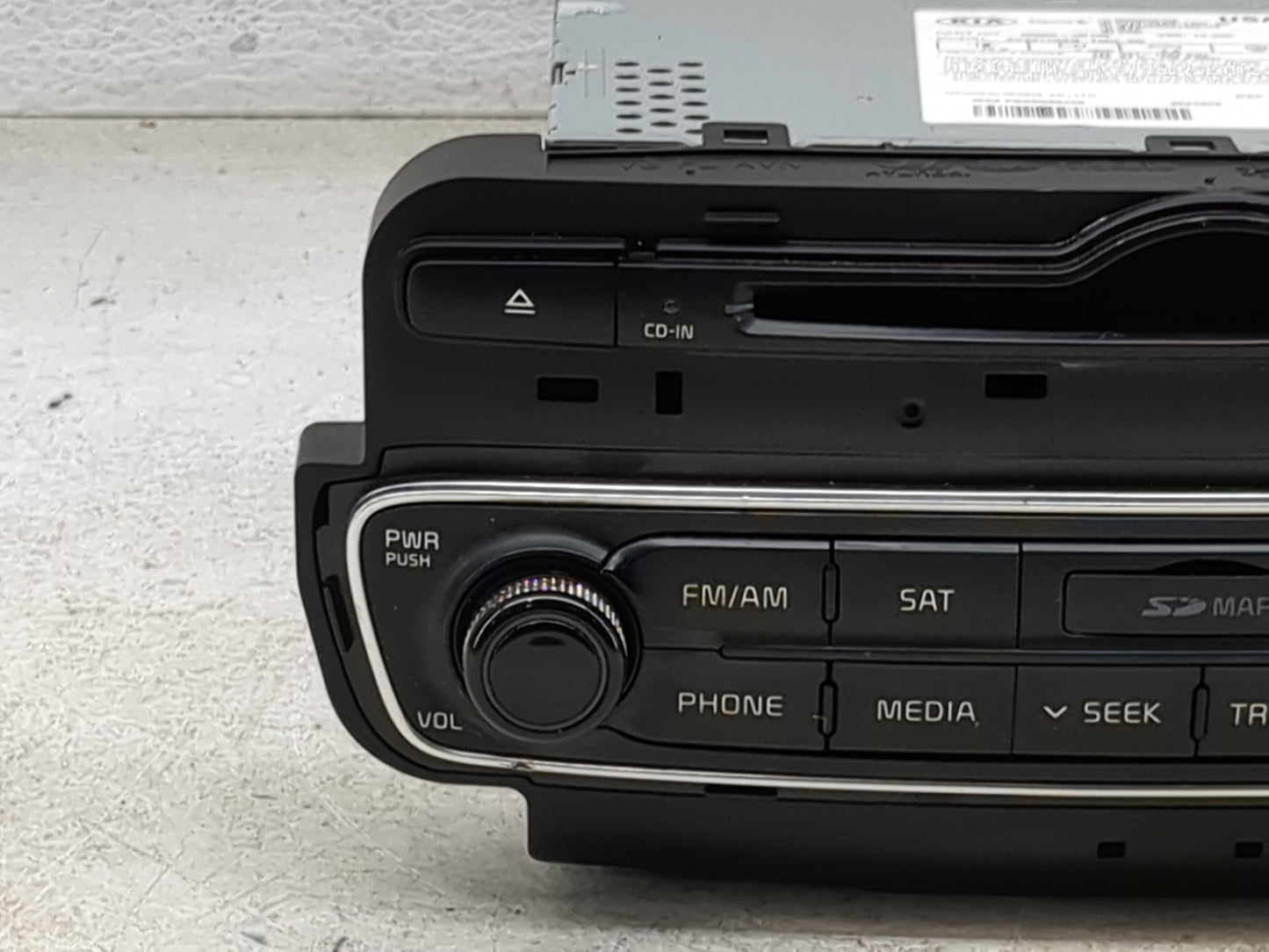 2014-2015 Kia Cadenza Radio AM FM Cd Player Receiver Replacement P/N:965603R106 AV231JGAN, 96560-3R106 Fits Fits 2014 2015 O
