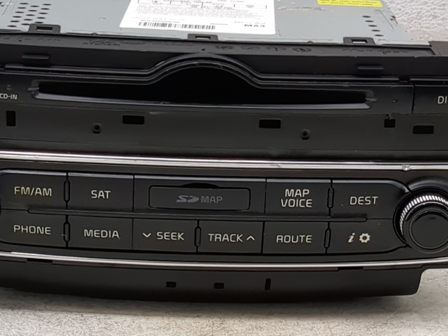 2014-2015 Kia Cadenza Radio AM FM Cd Player Receiver Replacement P/N:965603R106 AV231JGAN, 96560-3R106 Fits Fits 2014 2015 O