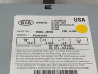 2014-2015 Kia Cadenza Radio AM FM Cd Player Receiver Replacement P/N:96560-3R105 Fits Fits 2014 2015 OEM Used Auto Parts - O