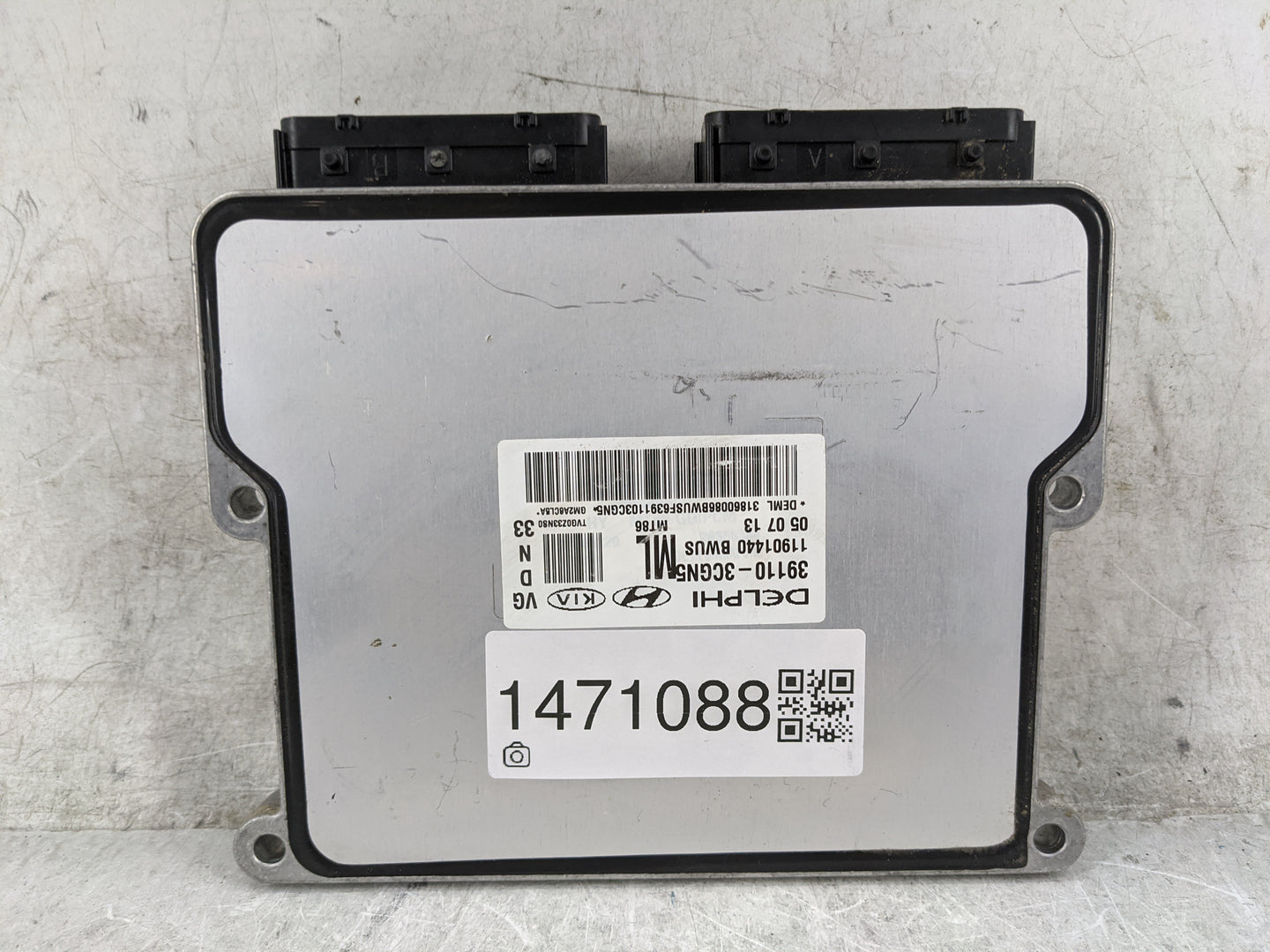 2014-2016 Kia Cadenza PCM Engine Control Computer ECU ECM PCU OEM P/N:39110-3CGN5 Fits Fits 2014 2015 2016 OEM Used Auto Par