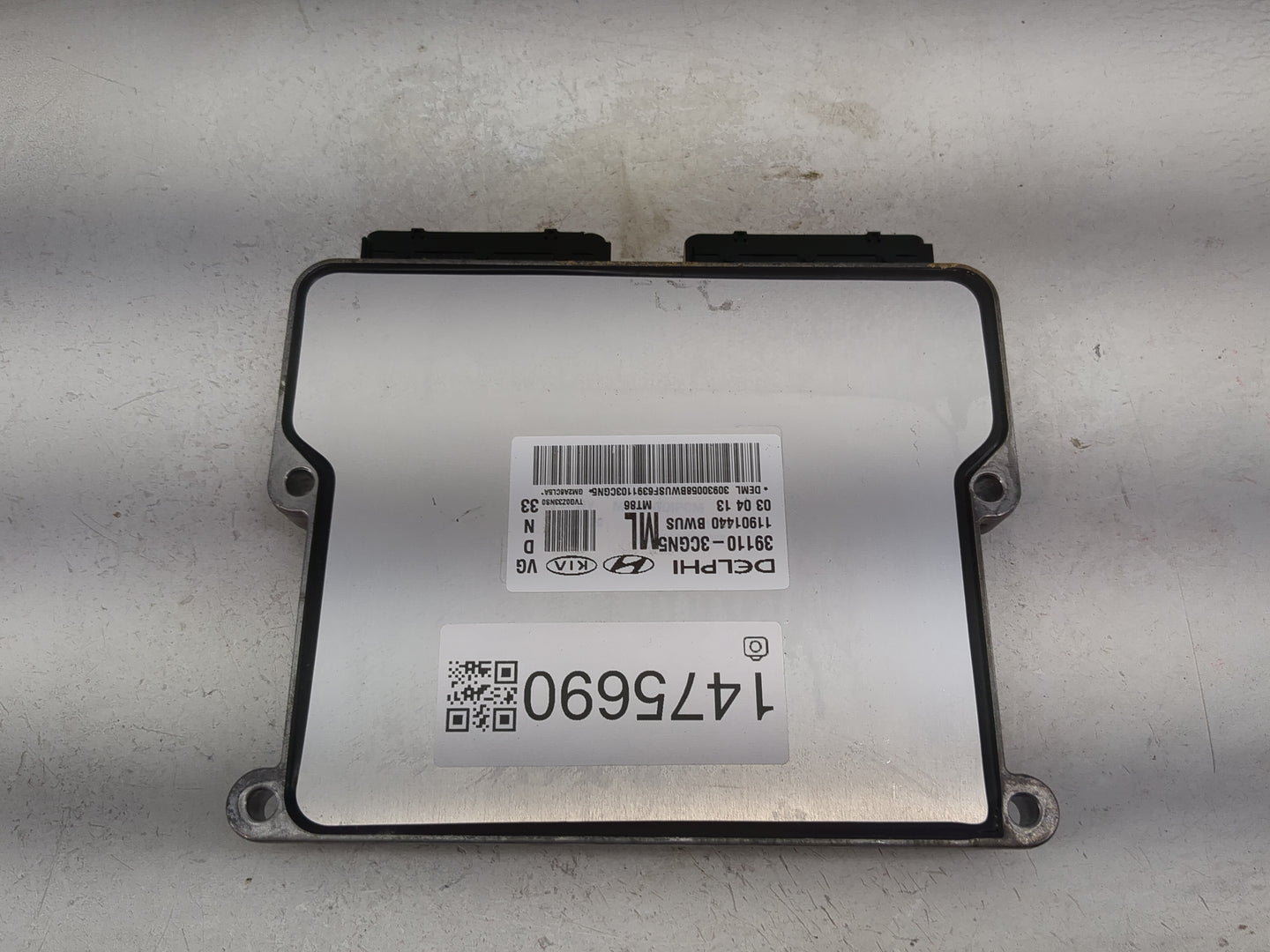 2014-2016 Kia Cadenza PCM Engine Control Computer ECU ECM PCU OEM P/N:39110-3CGN5 11901440 Fits Fits 2014 2015 2016 OEM Used
