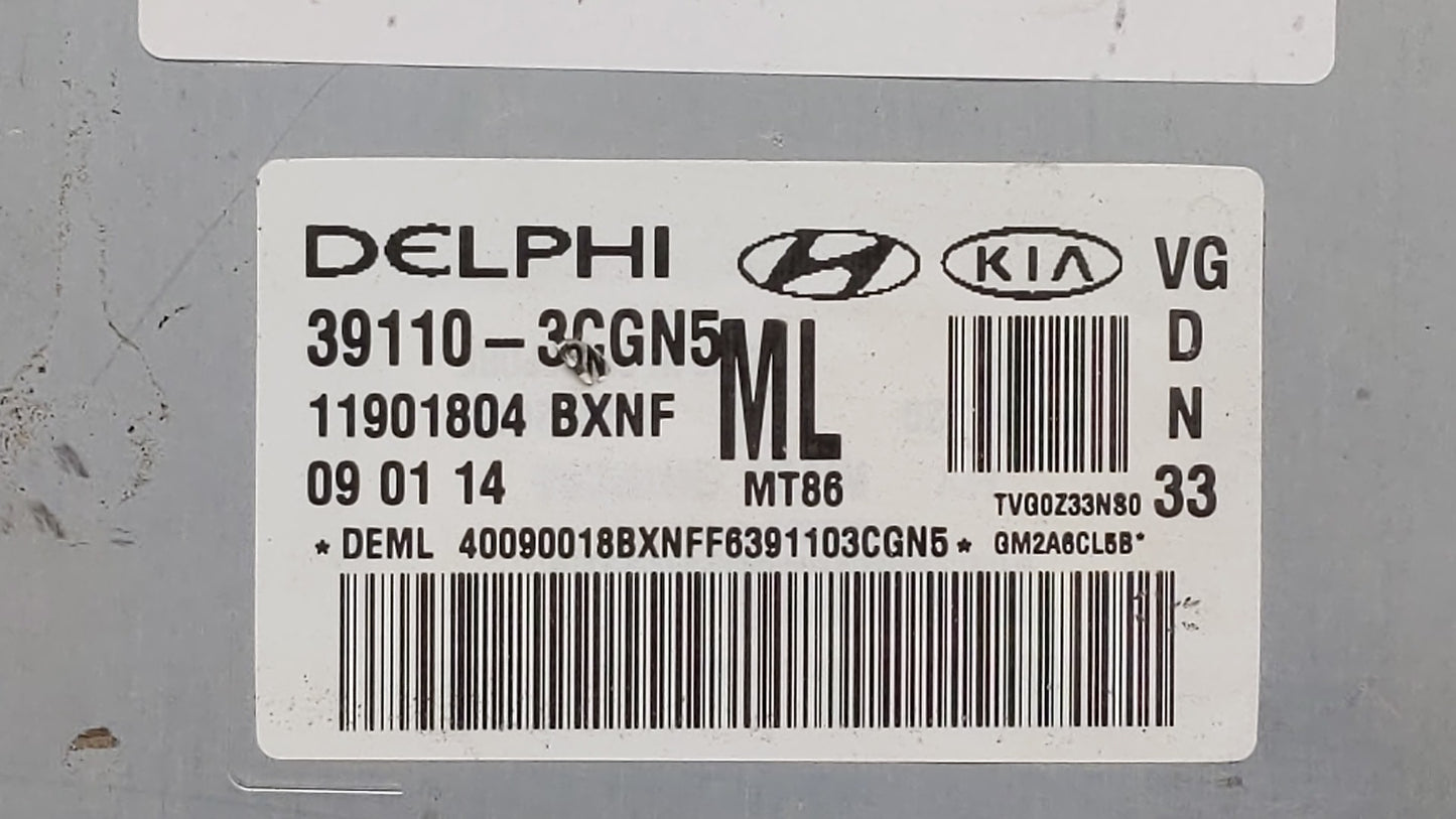 2014-2016 Kia Cadenza PCM Engine Control Computer ECU ECM PCU OEM P/N:39111-3CGN1 39110-3CGN5 Fits Fits 2014 2015 2016 OEM U
