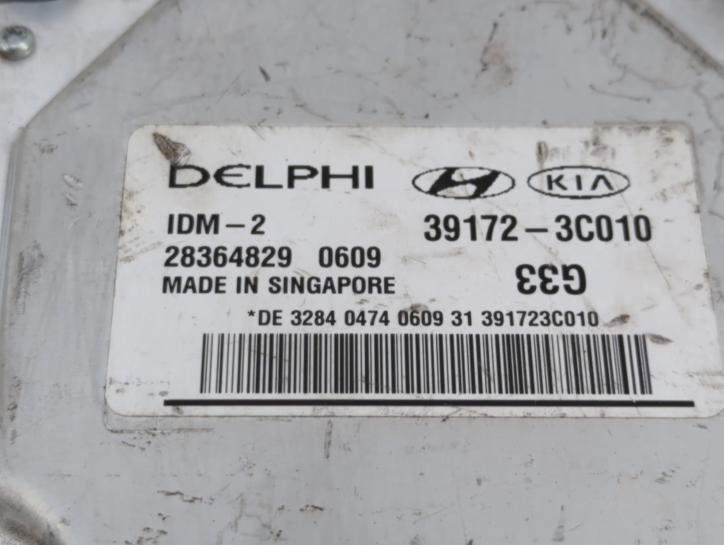 2014 Kia Cadenza PCM Engine Control Computer ECU ECM PCU OEM P/N:39172-3C010 Fits Fits 2013 OEM Used Auto Parts - Oemusedaut