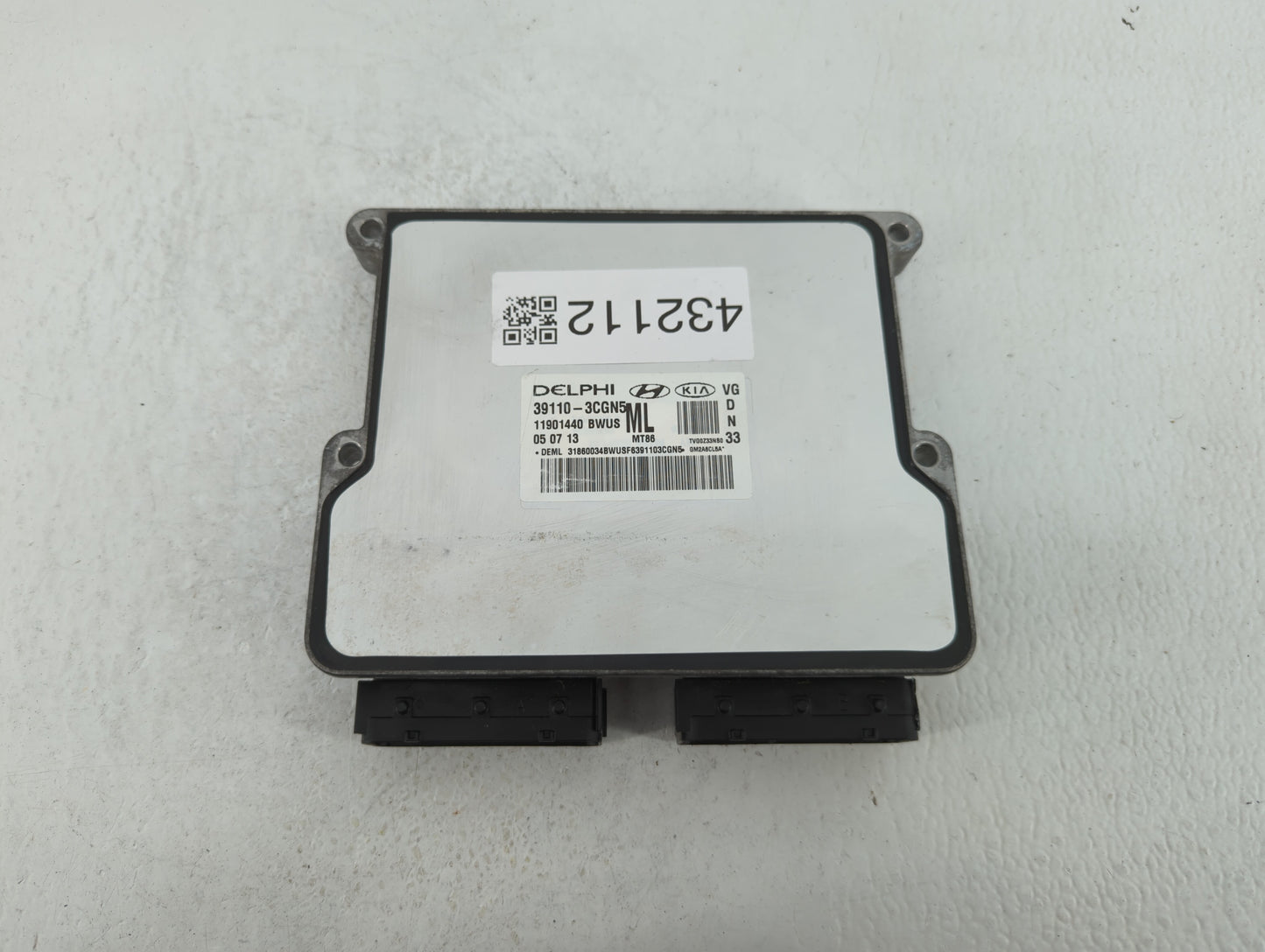 2014-2016 Kia Cadenza PCM Engine Control Computer ECU ECM PCU OEM P/N:39111-3CGN1 39110-3CGN5 Fits Fits 2014 2015 2016 OEM U