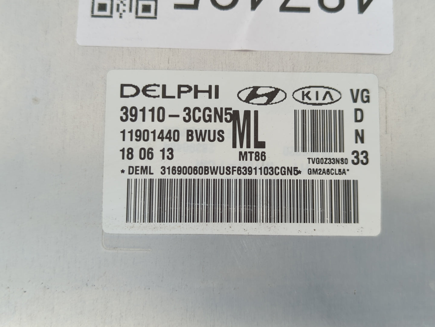 2014-2016 Kia Cadenza PCM Engine Control Computer ECU ECM PCU OEM P/N:39110-3CGN5 39110-3CGN9 Fits Fits 2014 2015 2016 OEM U