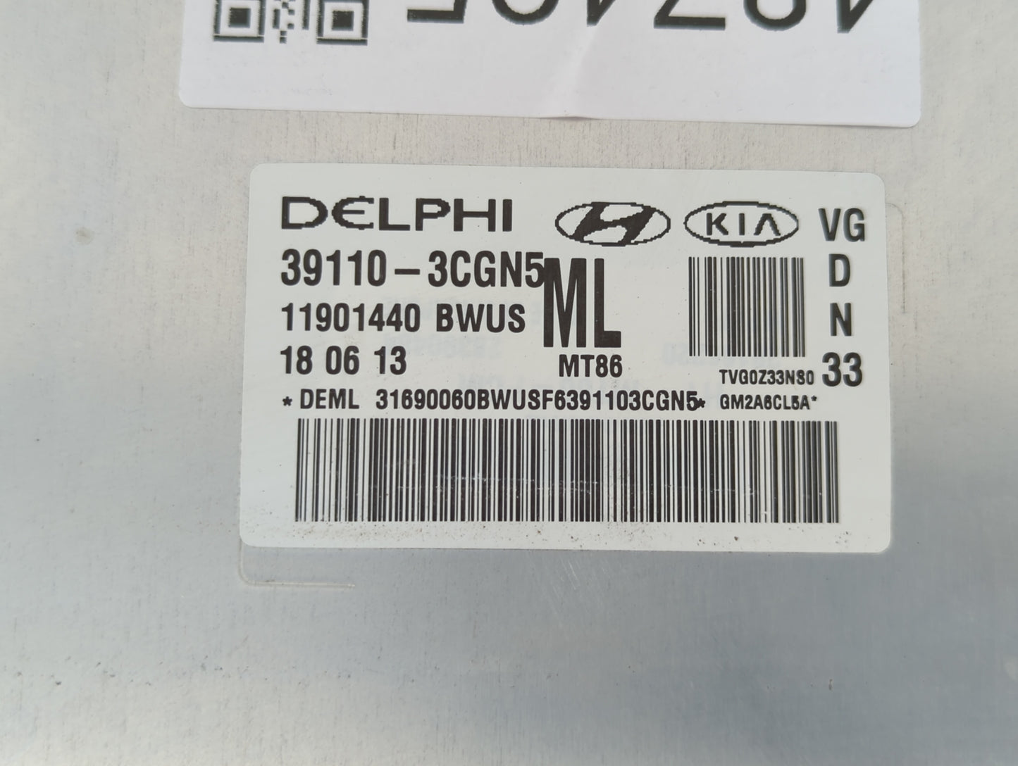 2014-2016 Kia Cadenza PCM Engine Control Computer ECU ECM PCU OEM P/N:39110-3CGN5 39110-3CGN9 Fits Fits 2014 2015 2016 OEM U