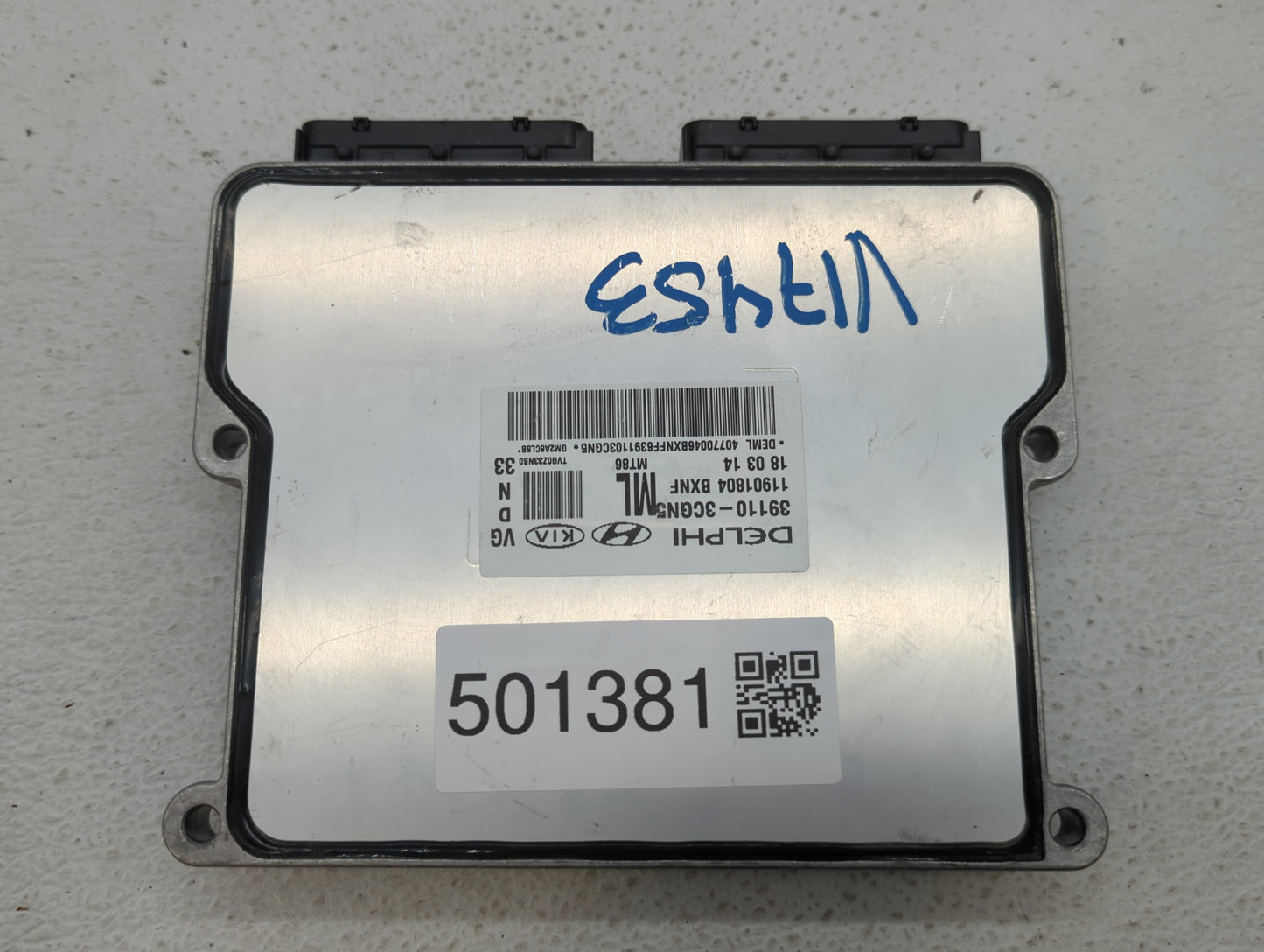 2014-2016 Kia Cadenza PCM Engine Control Computer ECU ECM PCU OEM P/N:39110-3CGN5 39110-3CGN9 Fits Fits 2014 2015 2016 OEM U