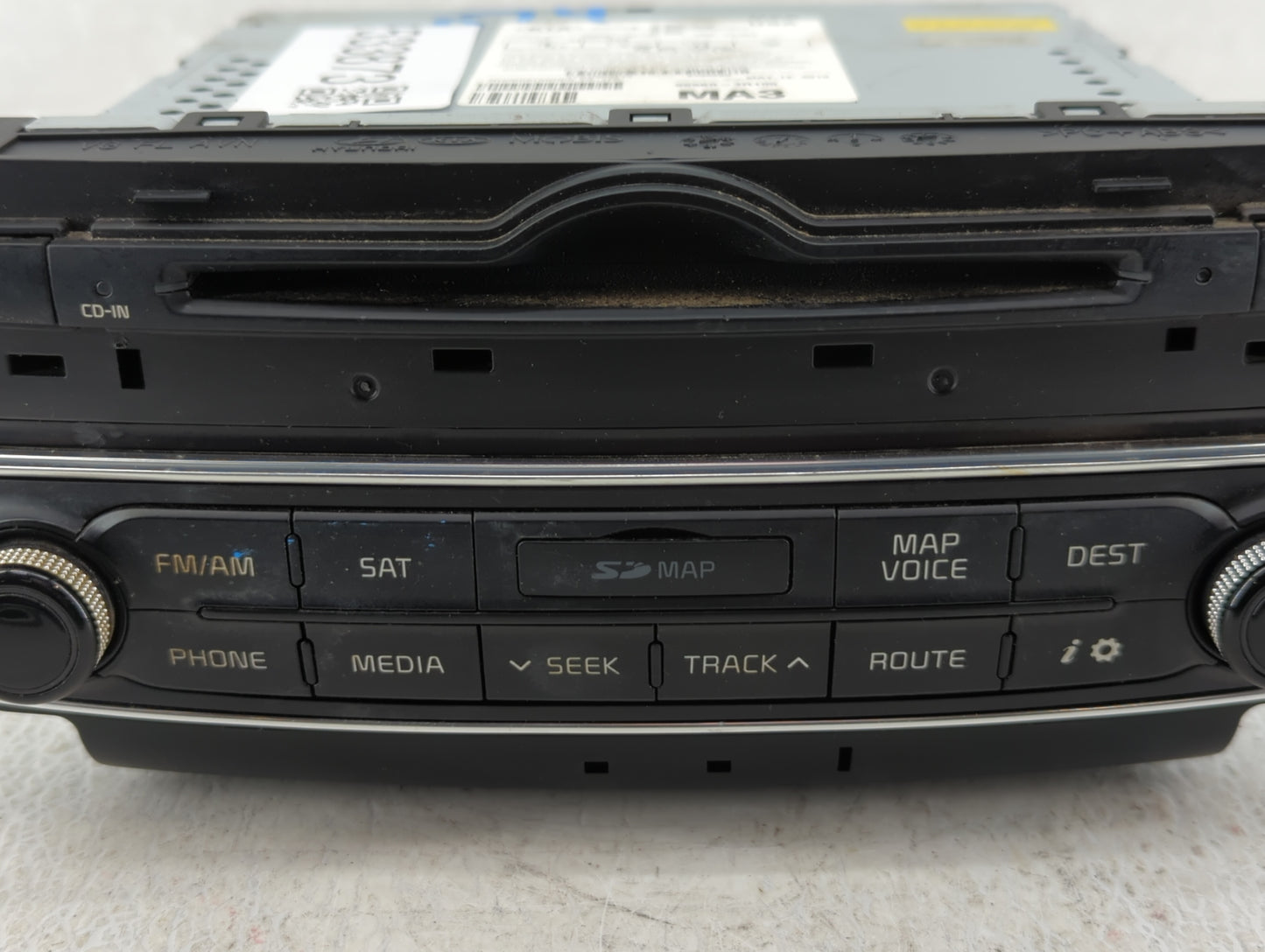 2014-2016 Kia Cadenza Radio AM FM Cd Player Receiver Replacement P/N:96560-3R105 96370-3R305 Fits Fits 2014 2015 2016 OEM Us