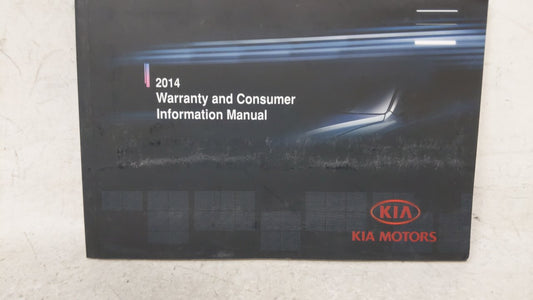 2014 Kia Cadenza Owners Manual Book Guide OEM Used Auto Parts - Oemusedautoparts1.com