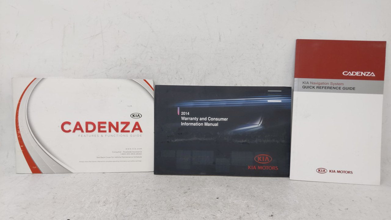 2014 Kia Cadenza Owners Manual Book Guide OEM Used Auto Parts - Oemusedautoparts1.com