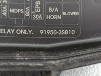 2014-2016 Kia Cadenza Fusebox Fuse Box Panel Relay Module P/N:91950-3S810 Fits Fits 2014 2015 2016 OEM Used Auto Parts - Oem