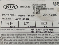 2014-2016 Kia Cadenza Radio Control Panel - Oemusedautoparts1.com