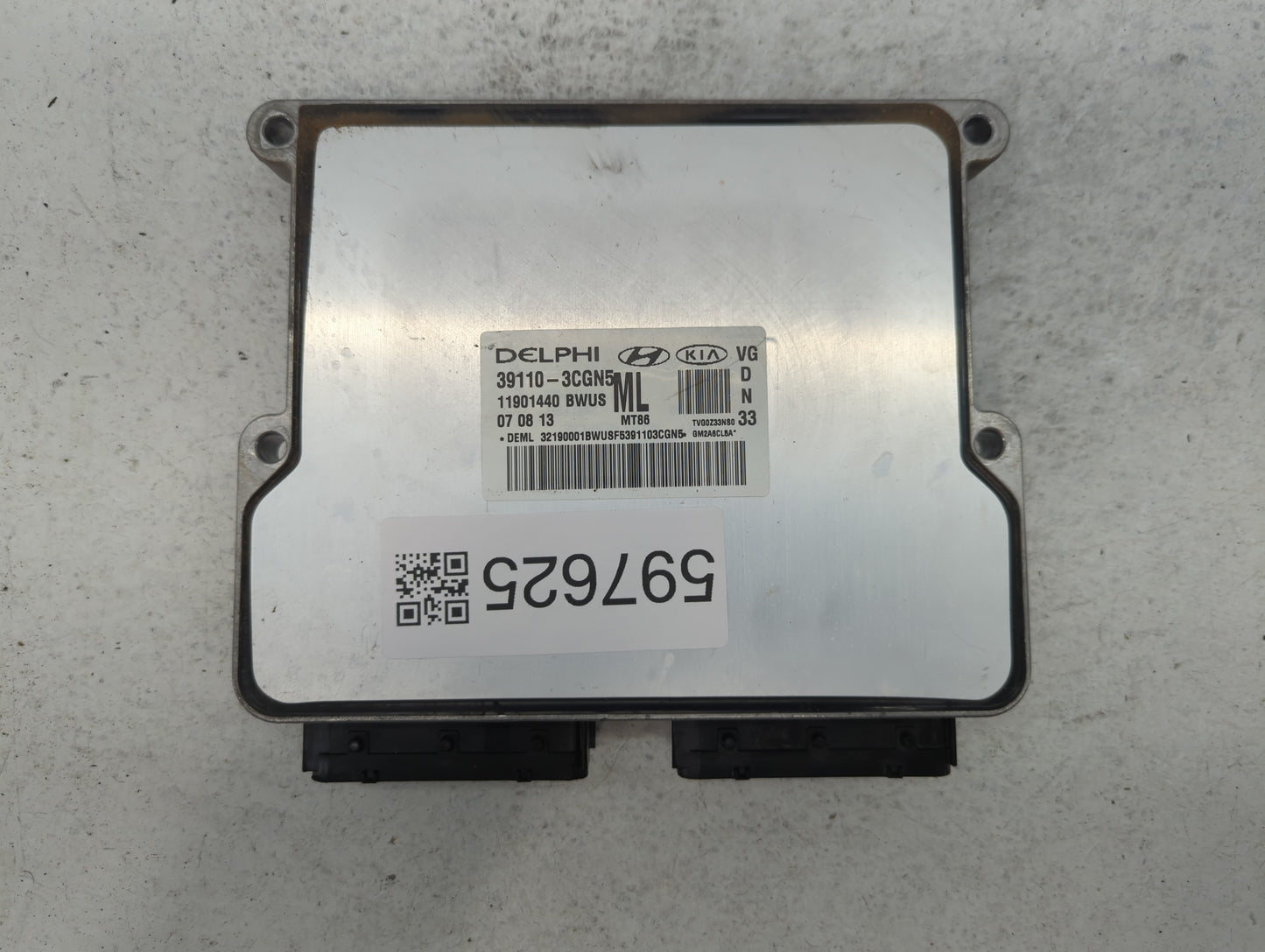 2014-2016 Kia Cadenza PCM Engine Control Computer ECU ECM PCU OEM P/N:39110-3CGN5 39110-3CGN9 Fits Fits 2014 2015 2016 OEM U