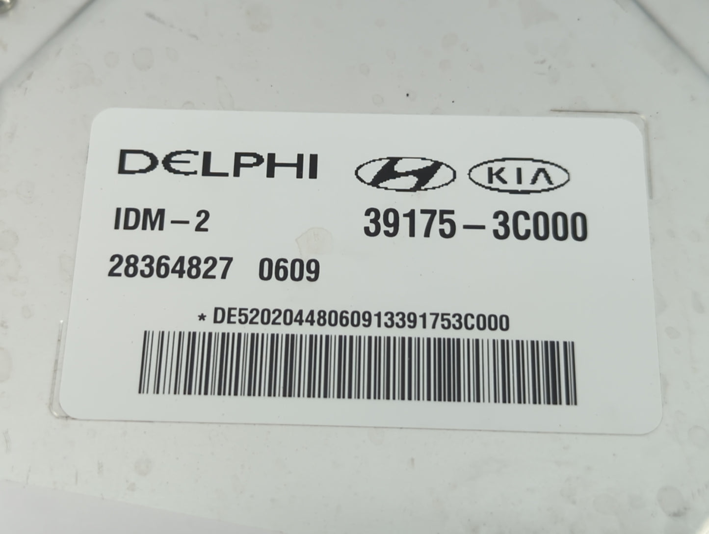 2014-2016 Kia Cadenza PCM Engine Control Computer ECU ECM PCU OEM P/N:28364827 0609 39175-3C000 Fits OEM Used Auto Parts - O