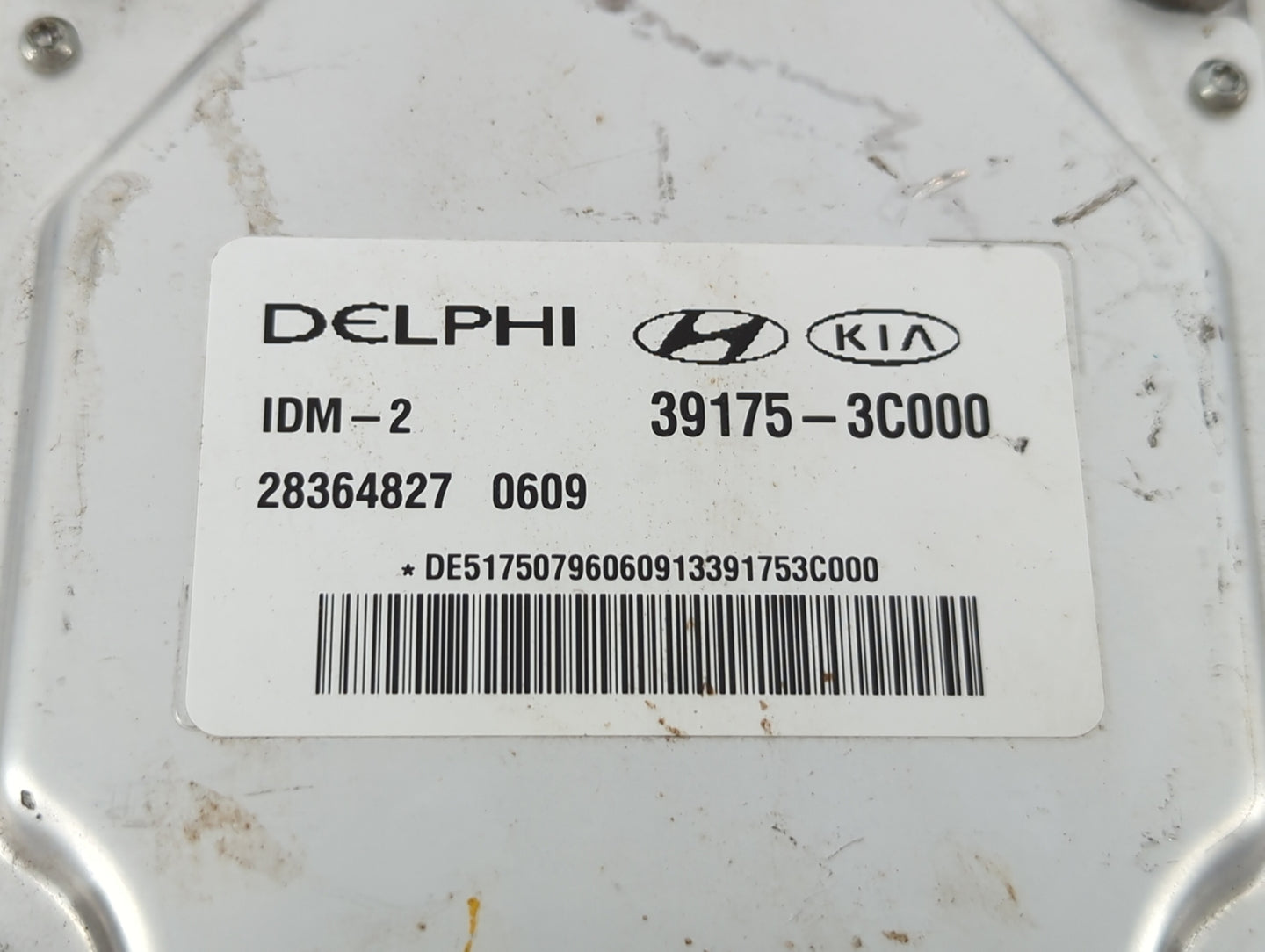 2014-2016 Kia Cadenza PCM Engine Control Computer ECU ECM PCU OEM P/N:28364827 0609 39175-3C000 Fits OEM Used Auto Parts - O