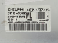 2014-2016 Kia Cadenza PCM Engine Control Computer ECU ECM PCU OEM P/N:39110-3CGN5 Fits Fits 2014 2015 2016 OEM Used Auto Par