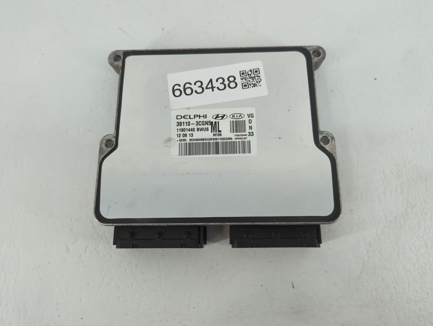 2014-2016 Kia Cadenza PCM Engine Control Computer ECU ECM PCU OEM P/N:39110-3CGN5 Fits Fits 2014 2015 2016 OEM Used Auto Par