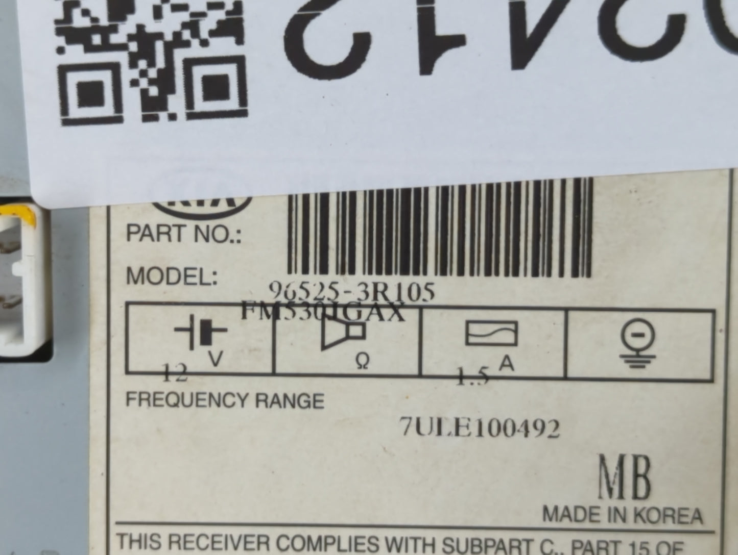 2014-2016 Kia Cadenza Information Display Screen - Oemusedautoparts1.com