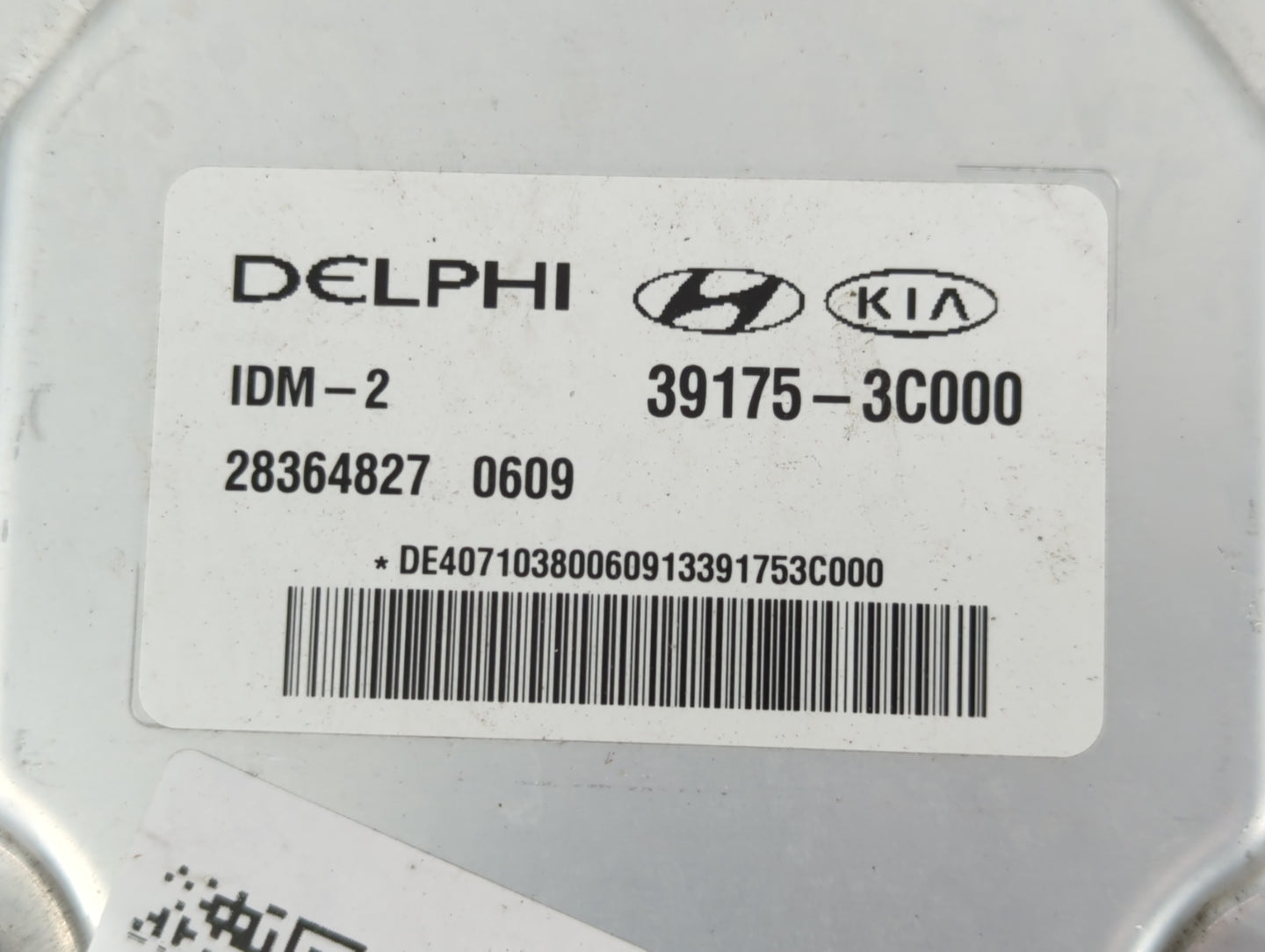 2014-2016 Kia Cadenza PCM Engine Control Computer ECU ECM PCU OEM P/N:28364827 0609 39175-3C000 Fits OEM Used Auto Parts - O
