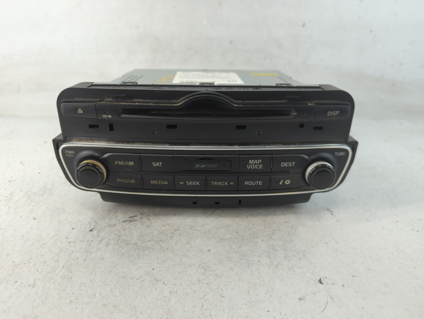 2014-2015 Kia Cadenza Radio AM FM Cd Player Receiver Replacement P/N:96560-3R105 Fits Fits 2014 2015 OEM Used Auto Parts - O