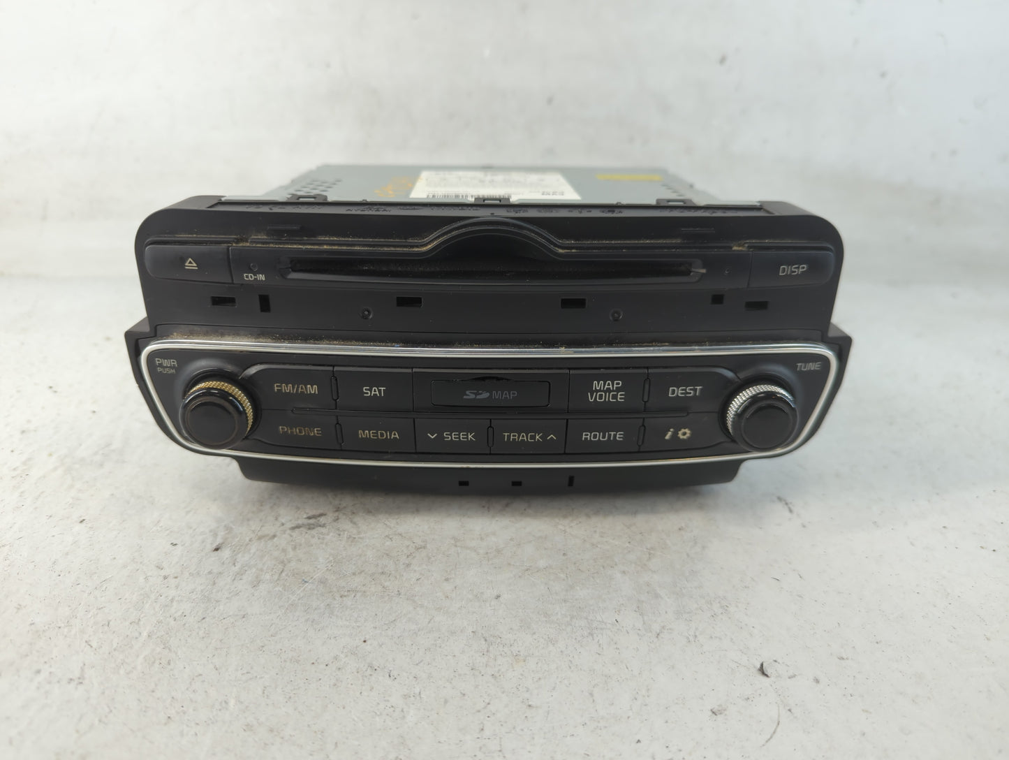 2014-2015 Kia Cadenza Radio AM FM Cd Player Receiver Replacement P/N:96560-3R105 Fits Fits 2014 2015 OEM Used Auto Parts - O