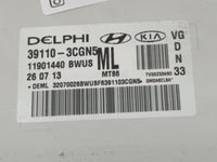 2014-2016 Kia Cadenza PCM Engine Control Computer ECU ECM PCU OEM P/N:39110-3CGN5 Fits Fits 2014 2015 2016 OEM Used Auto Par