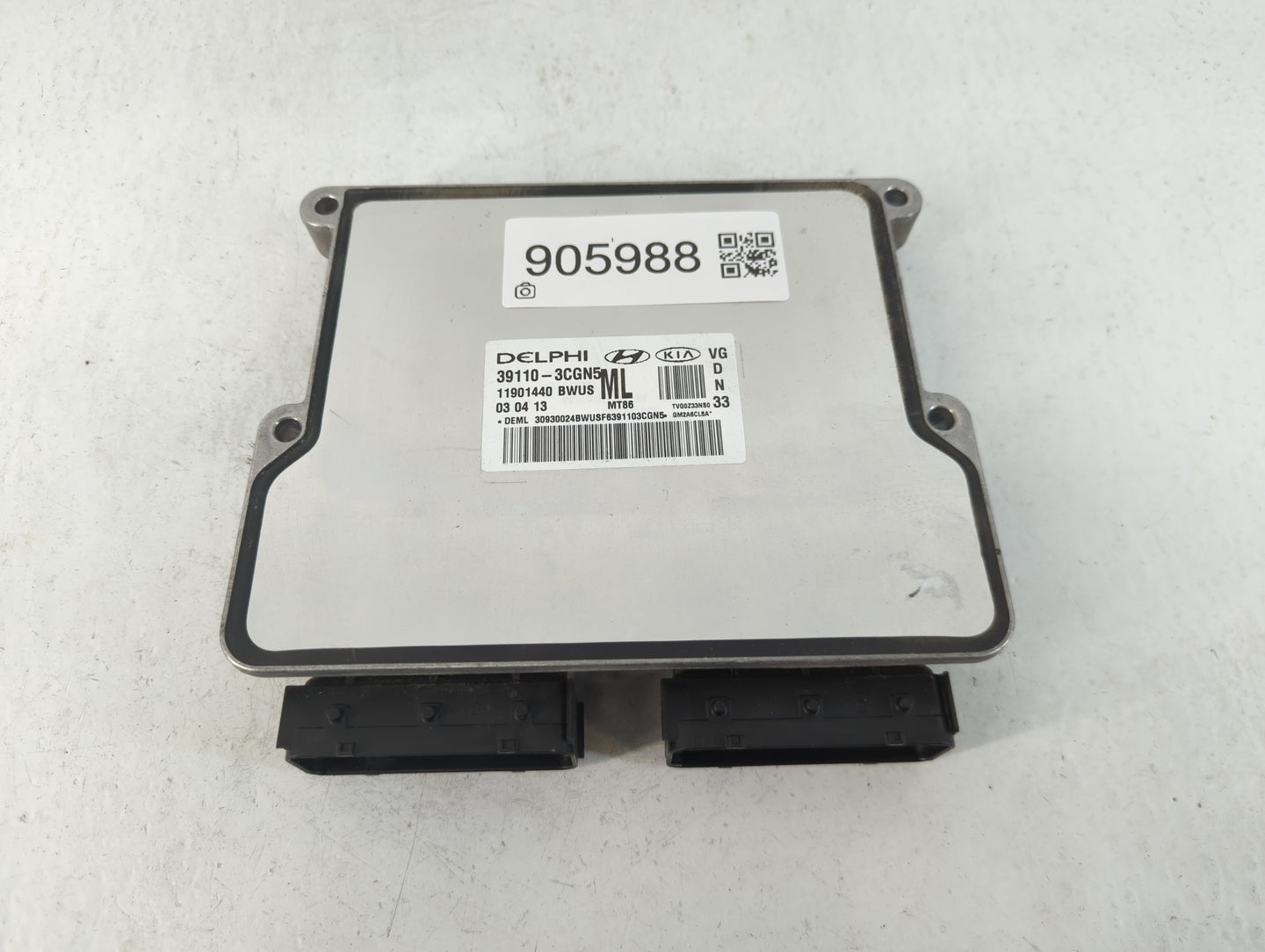 2014-2016 Kia Cadenza PCM Engine Control Computer ECU ECM PCU OEM P/N:39110-3CGN5 Fits Fits 2014 2015 2016 OEM Used Auto Par