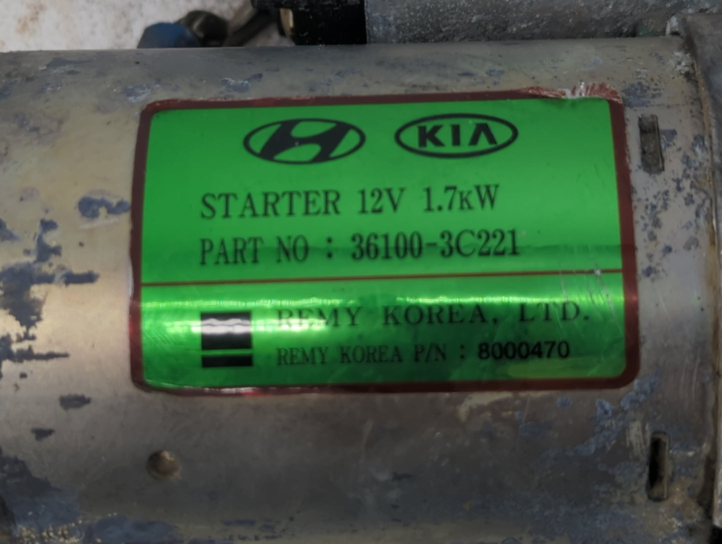 2014-2015 Kia Cadenza Car Starter Motor Solenoid OEM P/N:36100-3C221 Fits Fits 2012 2013 2014 2015 2016 OEM Used Auto Parts 