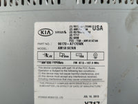2014-2016 Kia Forte Radio AM FM Cd Player Receiver Replacement P/N:96170-A7170WK Fits Fits 2014 2015 2016 OEM Used Auto Part