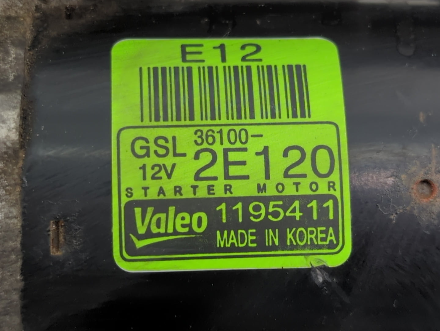 2014-2016 Kia Forte Car Starter Motor Solenoid OEM P/N:36100-2E120 Fits Fits 2012 2013 2014 2015 2016 OEM Used Auto Parts - 