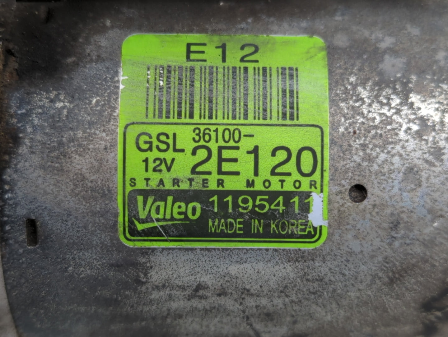2014-2016 Kia Forte Car Starter Motor Solenoid OEM P/N:36100-2E120 Fits Fits 2012 2013 2014 2015 2016 OEM Used Auto Parts - 