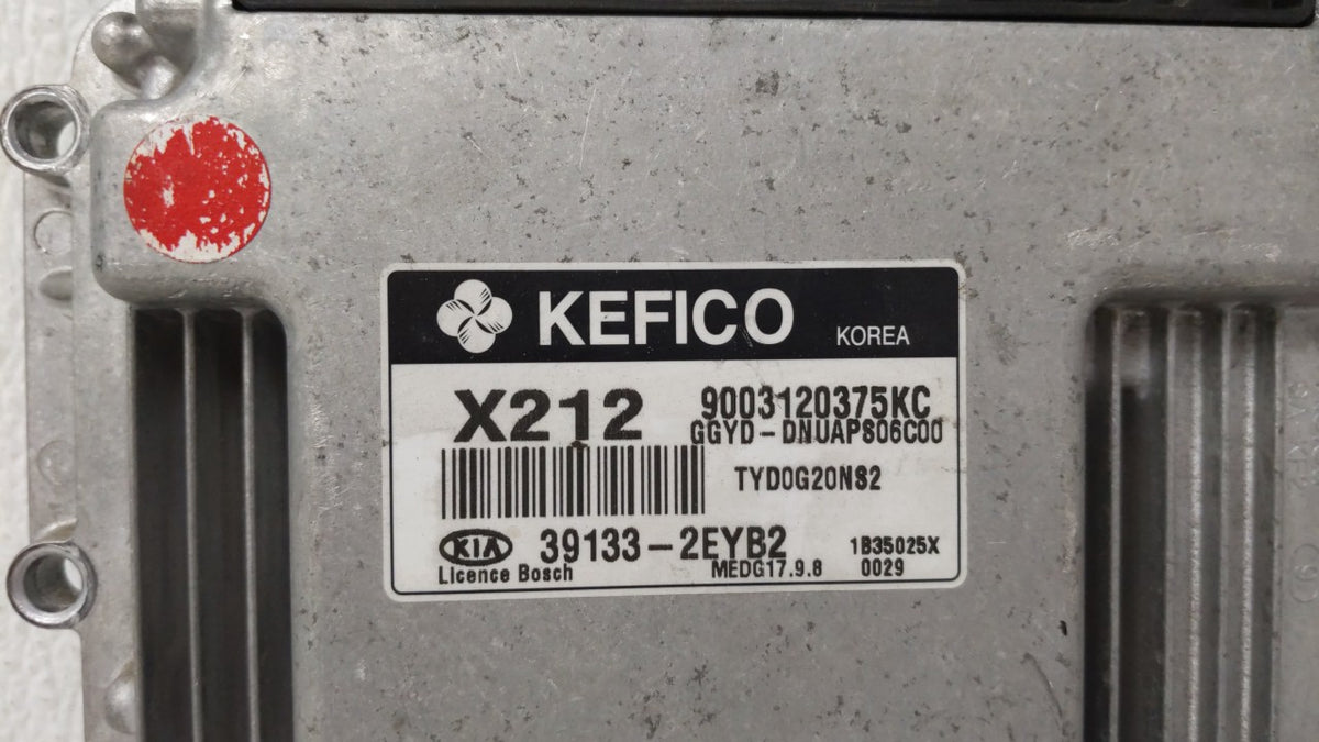 2014 Kia Forte PCM Engine Control Computer ECU ECM PCU OEM P/N:39133-2EYB2 OEM Used Auto Parts - Oemusedautoparts1.com