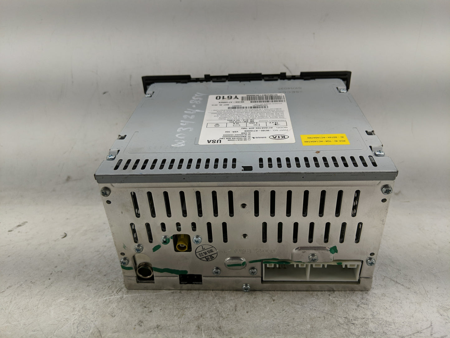 2014-2016 Kia Forte Radio AM FM Cd Player Receiver Replacement P/N:96160-A7100WK Fits Fits 2014 2015 2016 OEM Used Auto Part