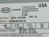 2014-2016 Kia Forte Radio AM FM Cd Player Receiver Replacement P/N:96160-A7701WK Fits Fits 2014 2015 2016 OEM Used Auto Part