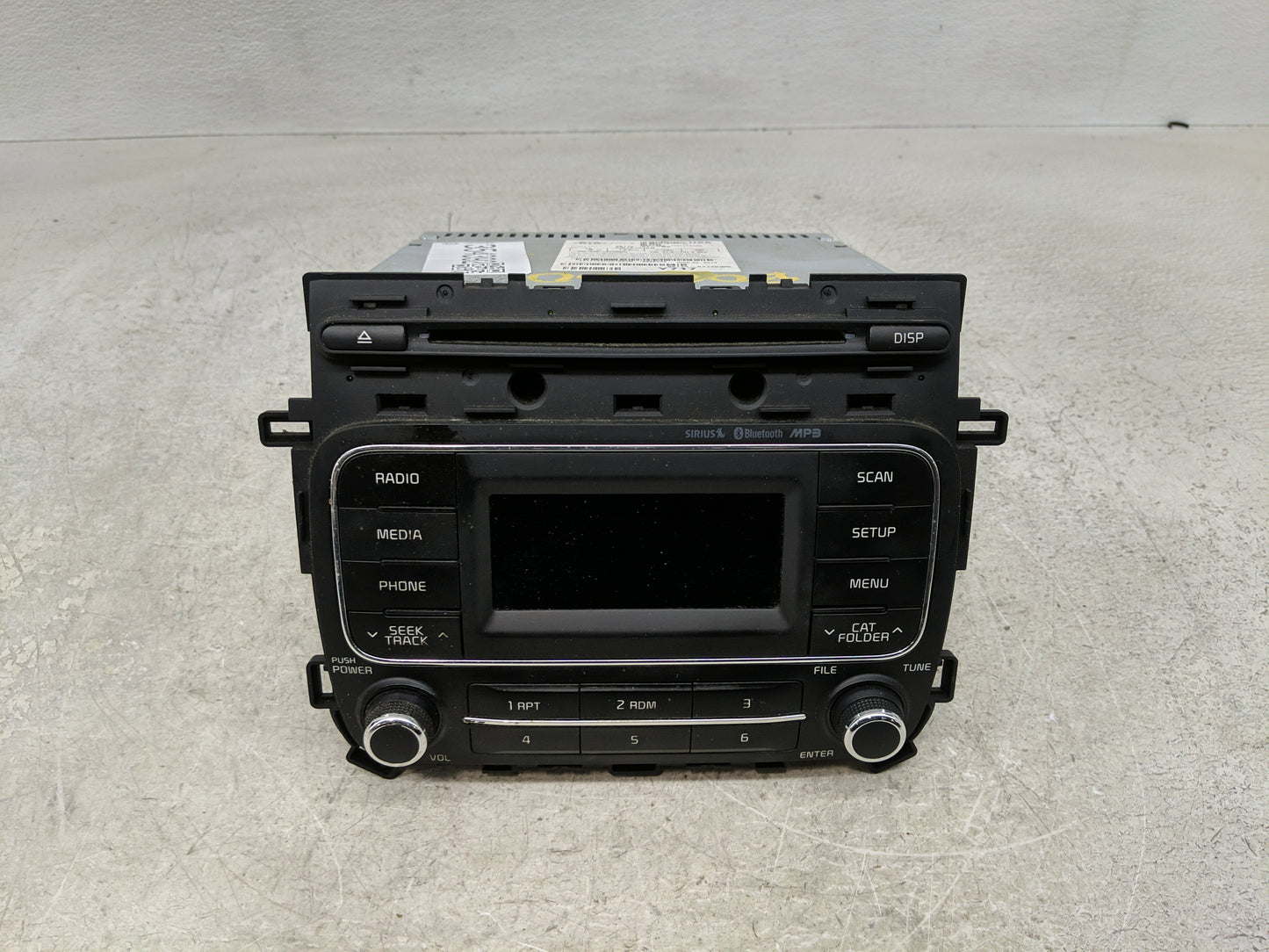 2014-2016 Kia Forte Radio AM FM Cd Player Receiver Replacement P/N:96170-A7170WK Fits Fits 2014 2015 2016 OEM Used Auto Part