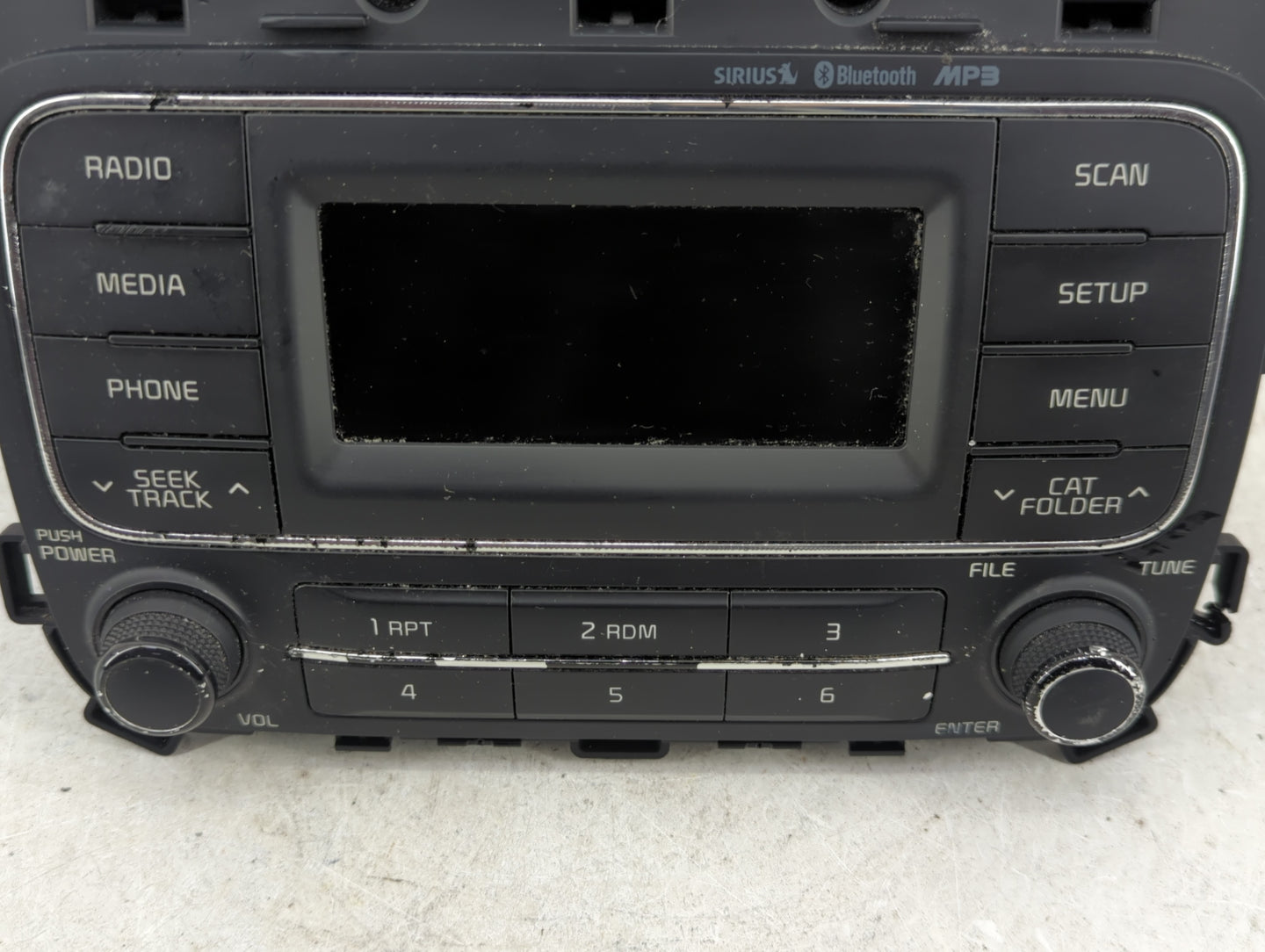 2014-2016 Kia Forte Radio AM FM Cd Player Receiver Replacement P/N:96170-A7170WK Fits Fits 2014 2015 2016 OEM Used Auto Part