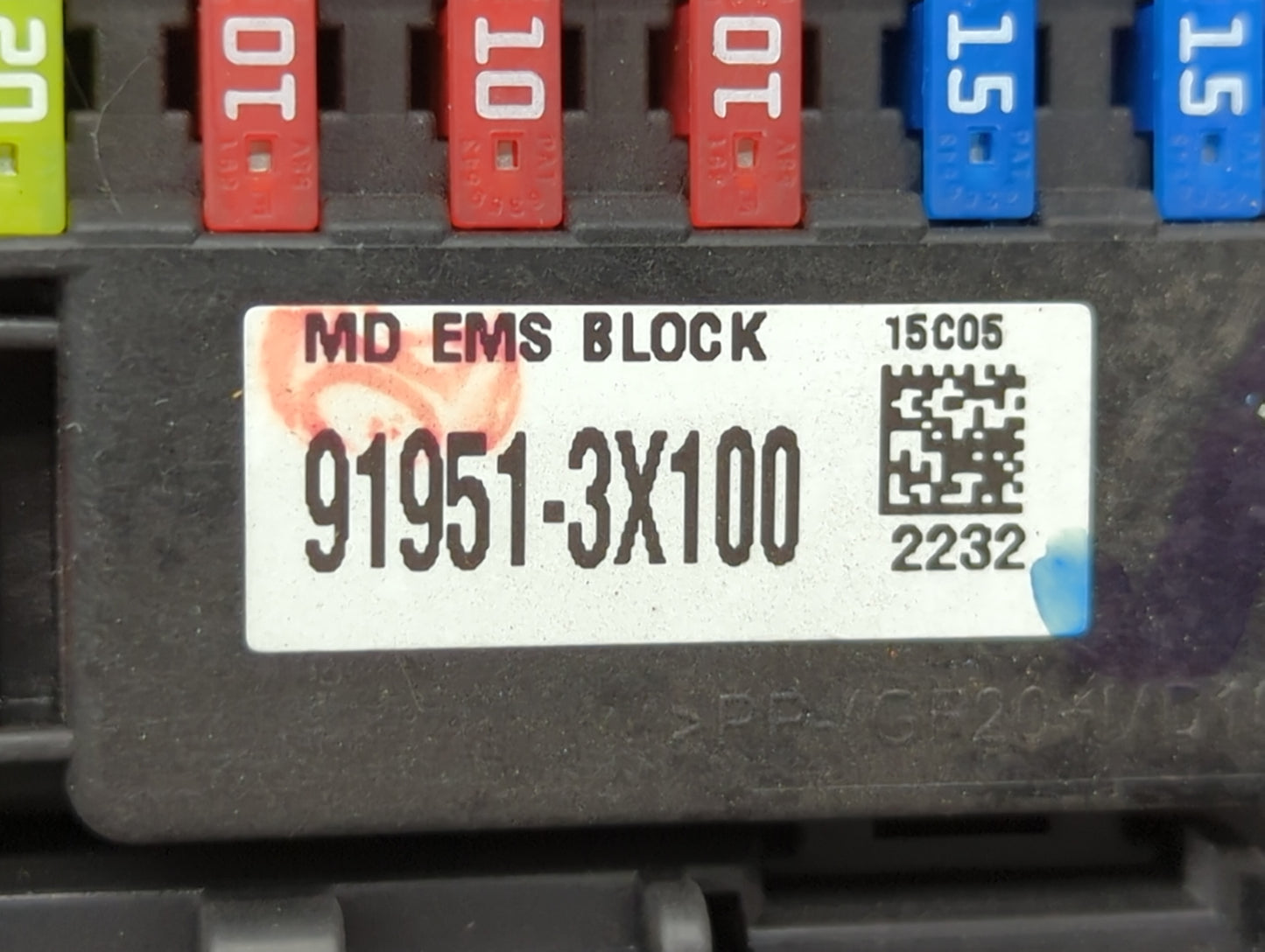 2014-2016 Kia Forte Fusebox Fuse Box Panel Relay Module P/N:91951-3X100 91209 A7192 Fits Fits 2014 2015 2016 OEM Used Auto P
